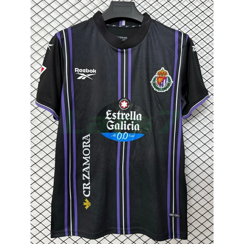 Camiseta Real Valladolid 2ª Equipación 2026/2027 Negro con Parche La Liga