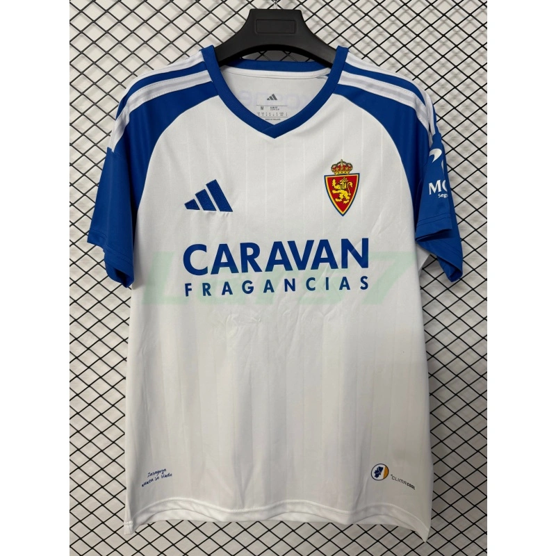 Camiseta Real Zaragoza 1ª Equipación 2026/2027 Blanco/Azul