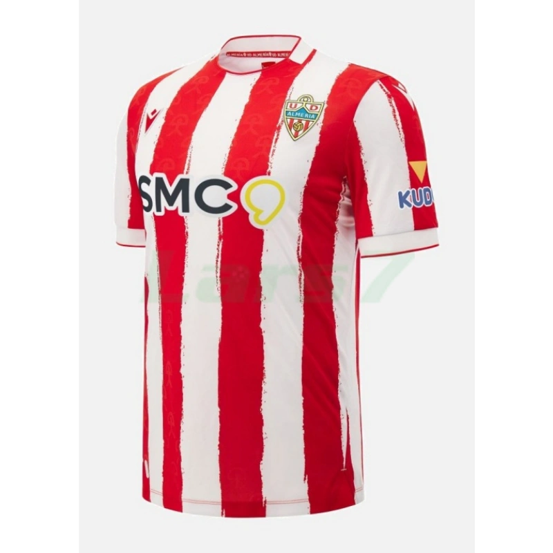 Camiseta UD Almería 1ª Equipación 2026/2027 Rojo/Blanco con Parche La Liga
