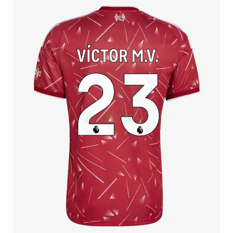 Camiseta VÍCTOR M.V. 23 Liverpool 1ª Equipación 2026/2027 Rojo Premier League