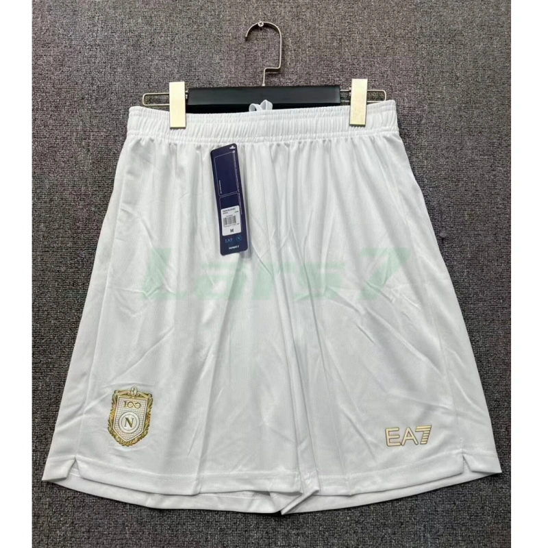 Pantalón Corto Napoli 1ª Equipación 2026/2027 Blanco