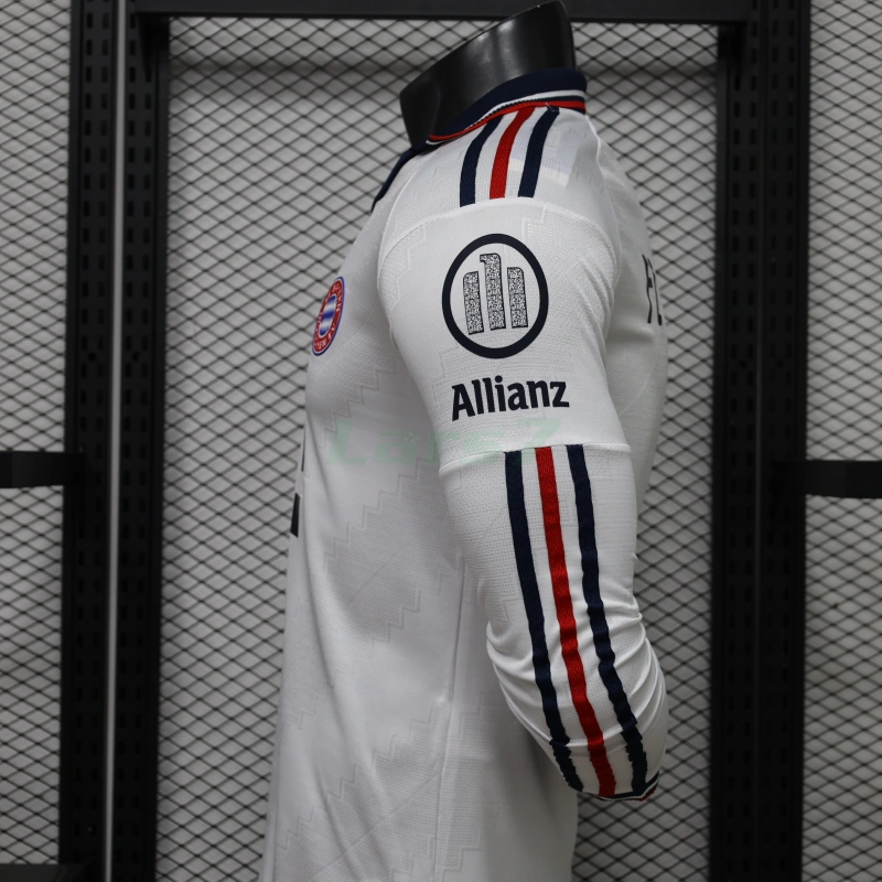 Camiseta Bayern Múnich 2ª Equipación 2026/2027 ML Blanco (EDICIÓN JUGADOR)