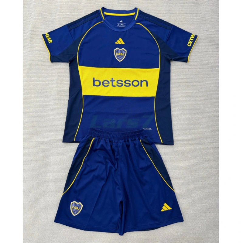 Camiseta Boca Juniors 25 Aniversario Edición 2026/2027 Azul Niño Kit