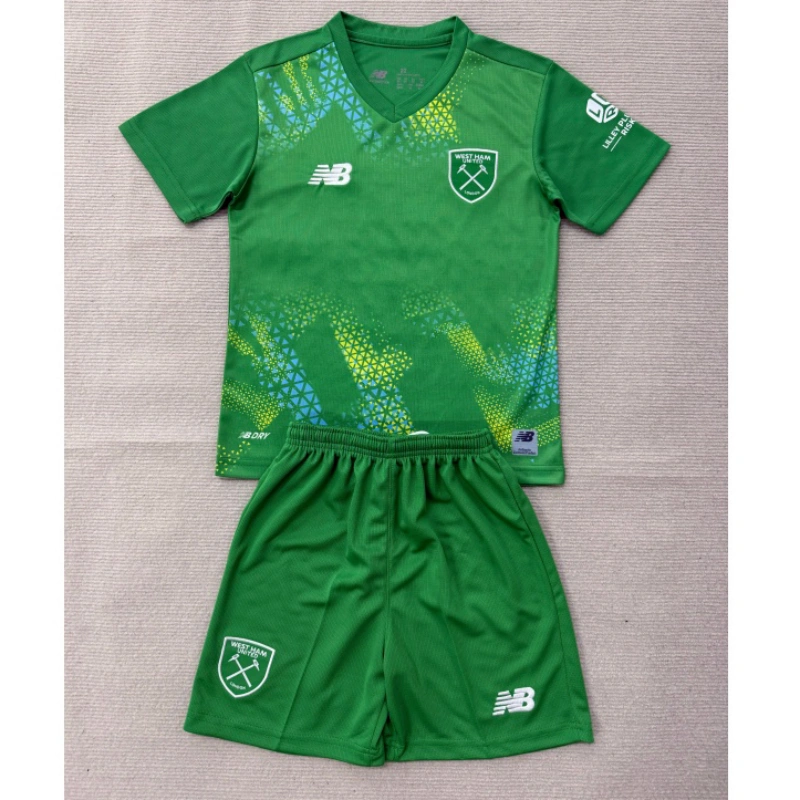 Camiseta de Portero West Ham United 1ª Equipación 2026/2027 Verde Niño Kit