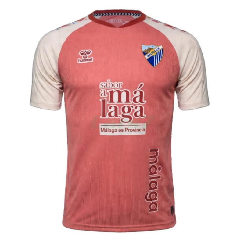 Camiseta Málaga CF 2ª Equipación 2026/2027 Rosa con Parche La Liga