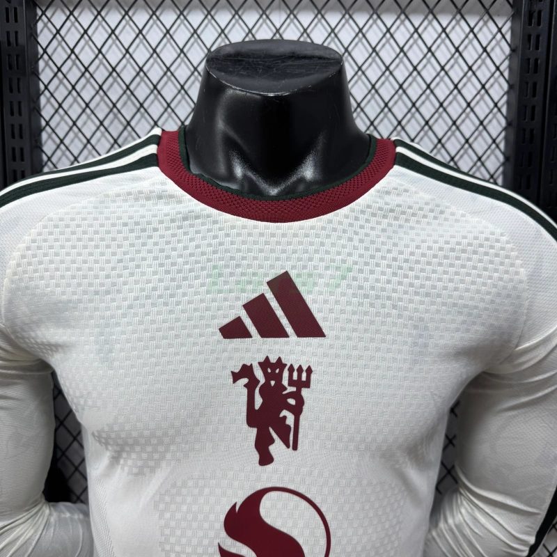 Camiseta Manchester United 3ª Equipación 2026/2027 ML Blanco (EDICIÓN JUGADOR)