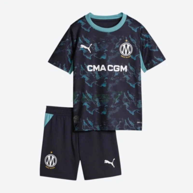 Camiseta Olympique Marsella 2ª Equipación 2026/2027 Azul Marino Niño Kit
