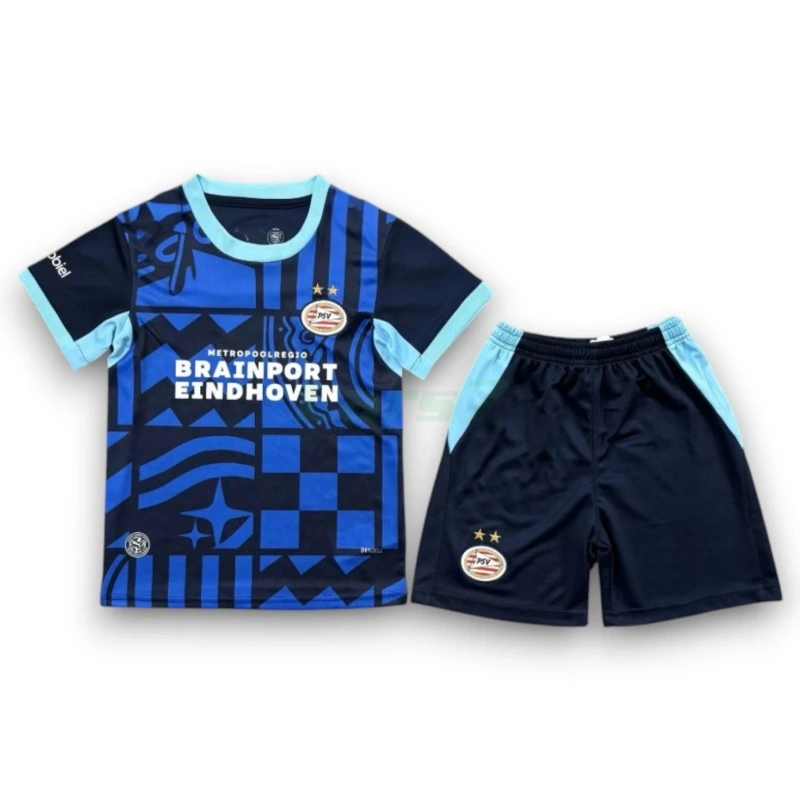 Camiseta PSV Eindhoven 4ª Equipación 2026/2027 Azul Niño Kit