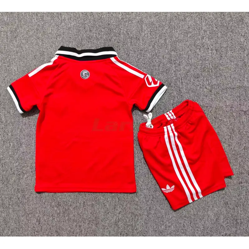 Camiseta Sevilla FC 2ª Equipación 2026/2027 Rojo Niño Kit con Parche La Liga