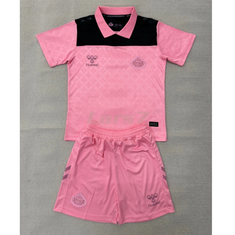 Camiseta Sunderland AFC 2ª Equipación 2026/2027 Rosa/Negro Niño Kit