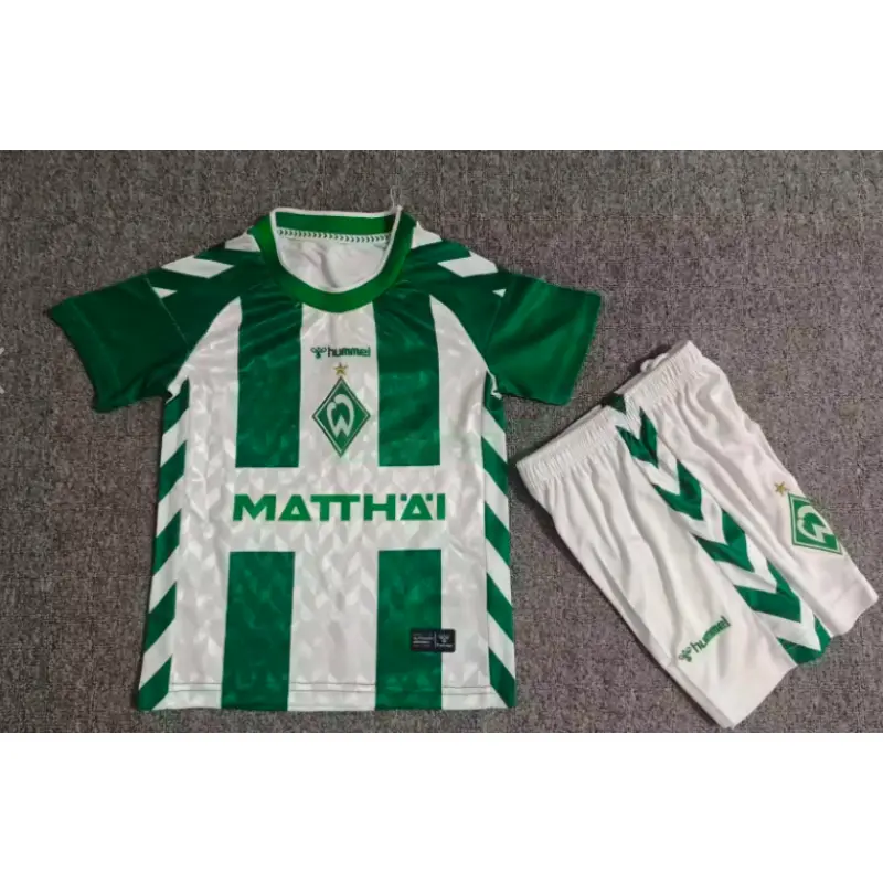 Camiseta Werder Bremen 1ª Equipación 2026/2027 Verde Oscuro Niño Kit
