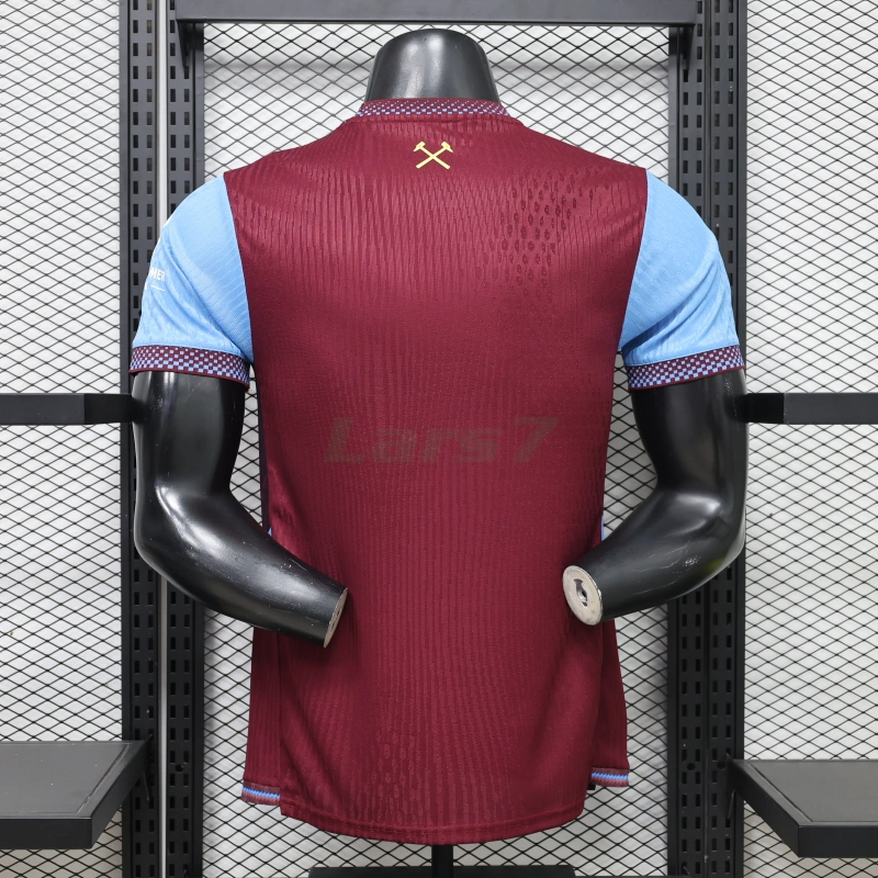 Camiseta West Ham United 1ª Equipación 2026/2027 Rojo Oscuro (EDICIÓN JUGADOR)