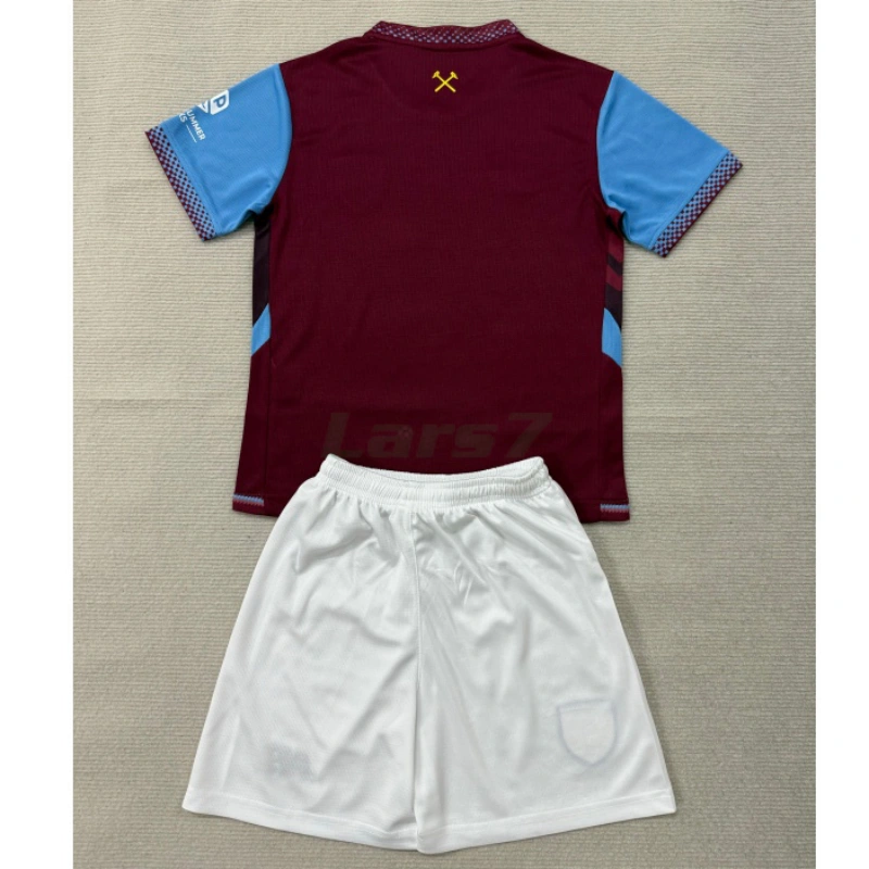 Camiseta West Ham United 1ª Equipación 2026/2027 Rojo Oscuro Niño Kit