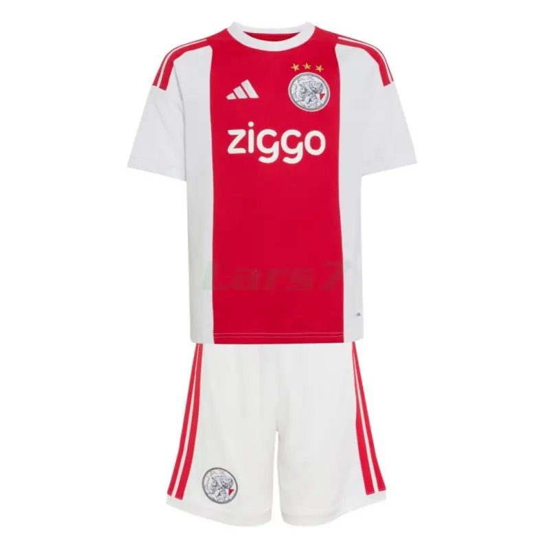 Camiseta Ajax 1ª Equipación 2026/2027 Rojo/Blanco Niño Kit