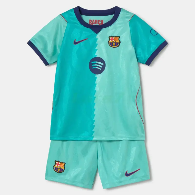 Camiseta Barcelona 3ª Equipación 2026/2027 Verde Niño Kit