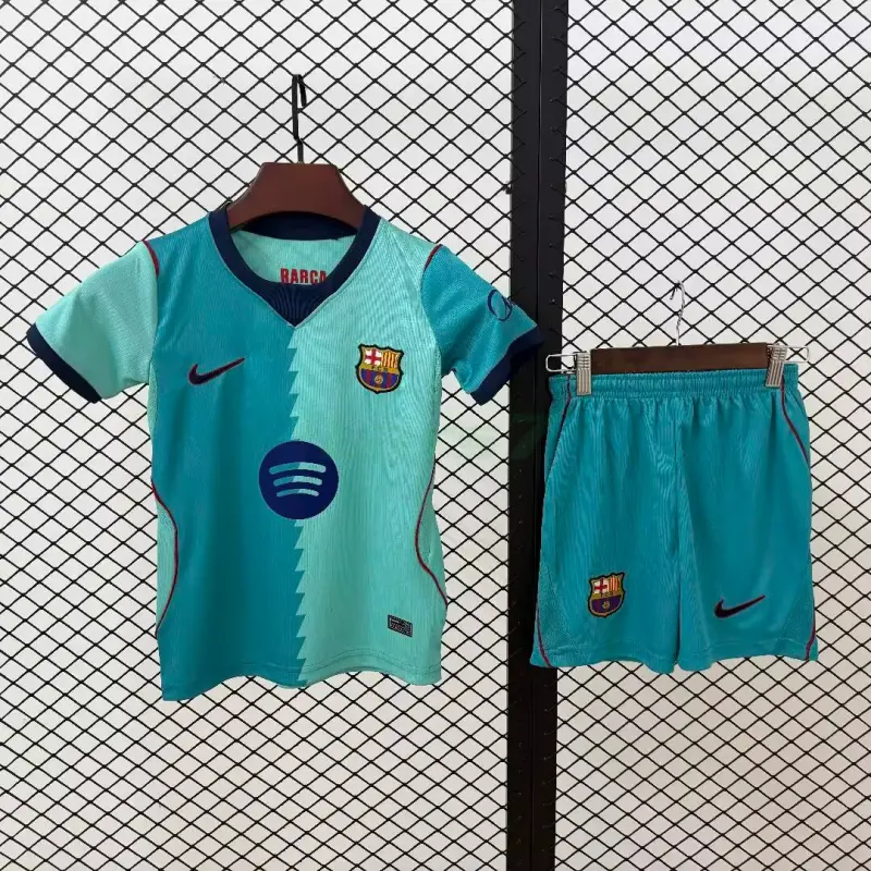 Camiseta Barcelona 3ª Equipación 2026/2027 Verde Niño Kit