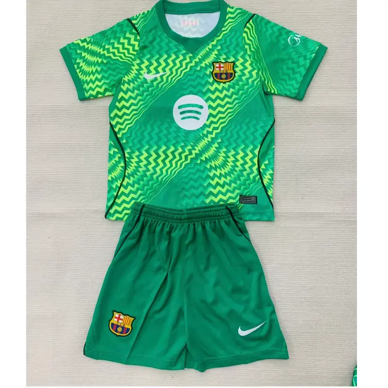 Camiseta de Portero Barcelona 1ª Equipación 2026/2027 Verde Niño Kit