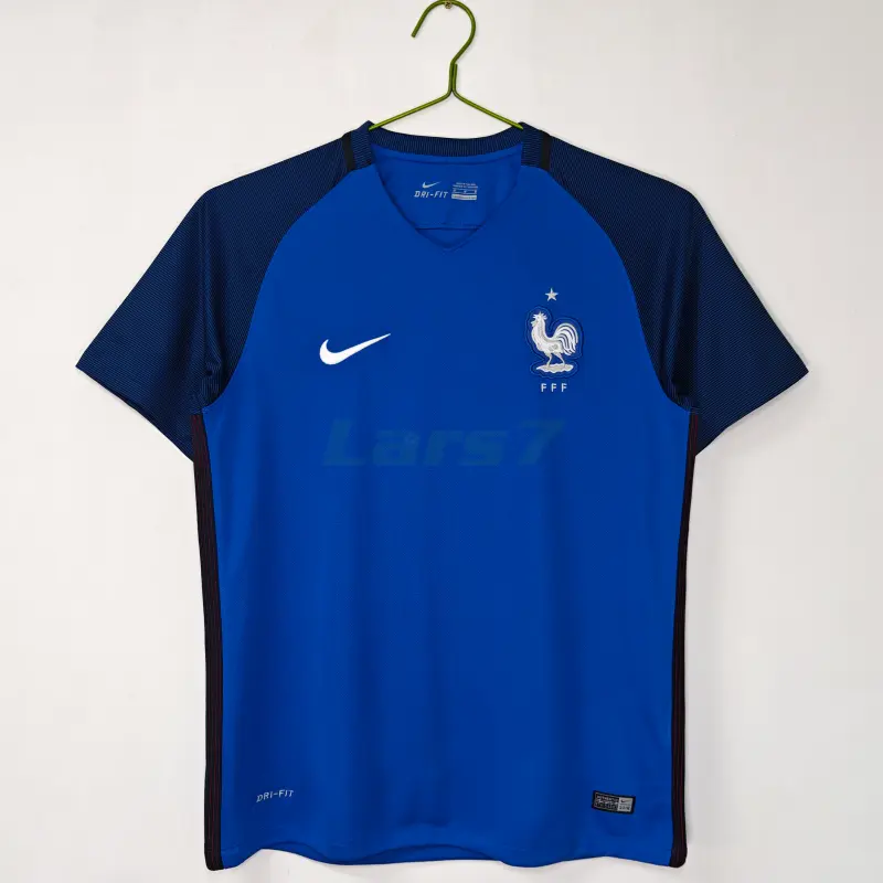 Camiseta Francia 1ª Equipación Retro 2016 Azul