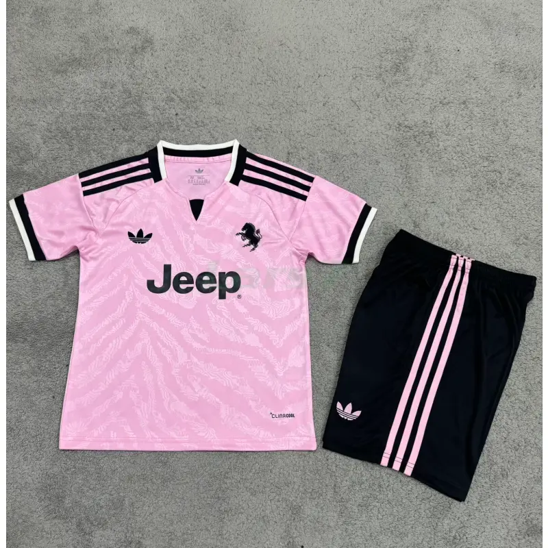 Camiseta Juventus 2ª Equipación 2026/2027 Rosa Niño Kit