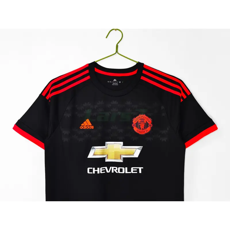 Camiseta Manchester United 3ª Equipación Retro 2015/16 Negro