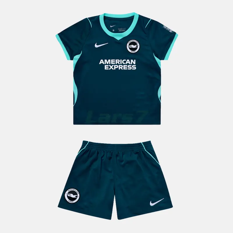 Camiseta Brighton 3ª Equipación 2026/2027 Verde Oscuro Niño Kit