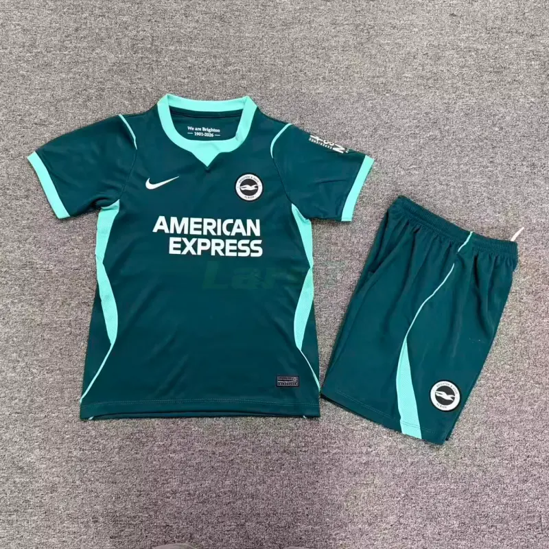 Camiseta Brighton 3ª Equipación 2026/2027 Verde Oscuro Niño Kit