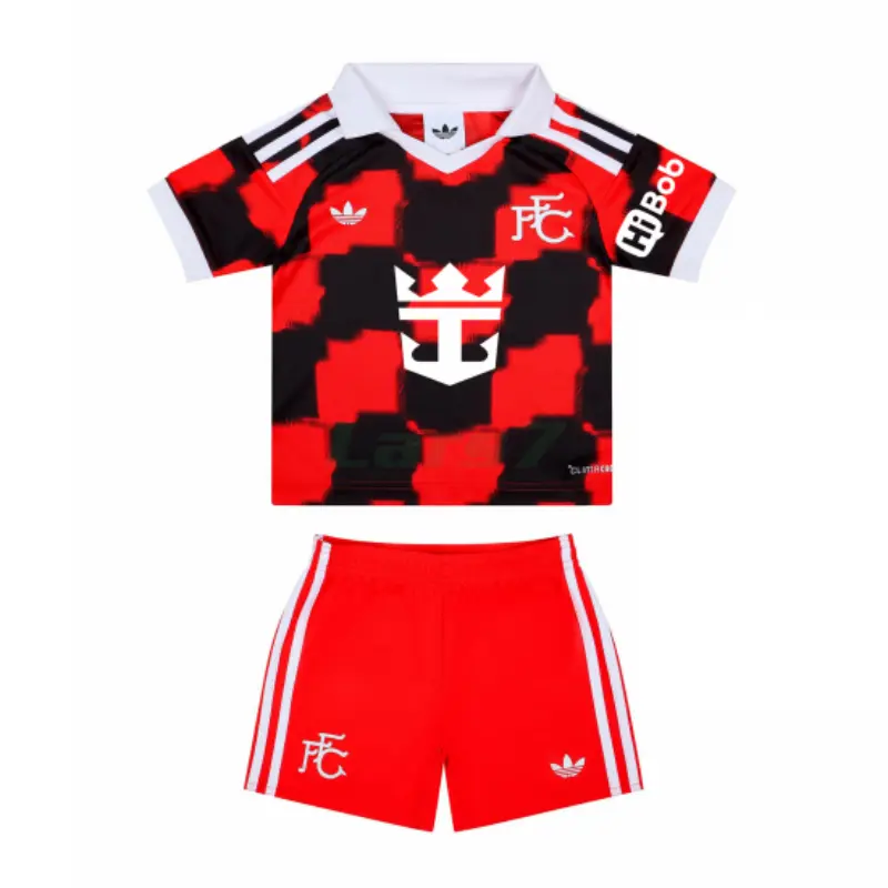 Camiseta Fulham F.C 2ª Equipación 2026/2027 Rojo/Negro Niño Kit