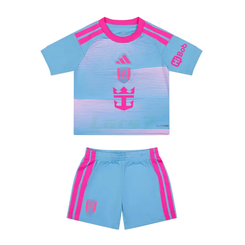 Camiseta Fulham F.C 3ª Equipación 2026/2027 Azul/Rosa Niño Kit