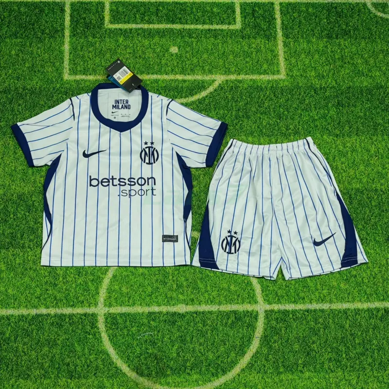 Camiseta Inter de Milan 2ª Equipación 2026/2027 Blanco Niño Kit