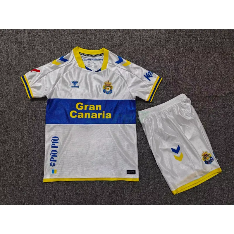 Camiseta Las Palmas 3ª Equipación 2026/2027 Blanco Niño Kit con Parche La Liga