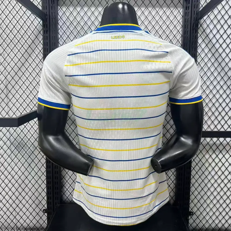 Camiseta Leeds United 1ª Equipación 2026/2027 Blanco/Amarillo/Azul (EDICIÓN JUGADOR)