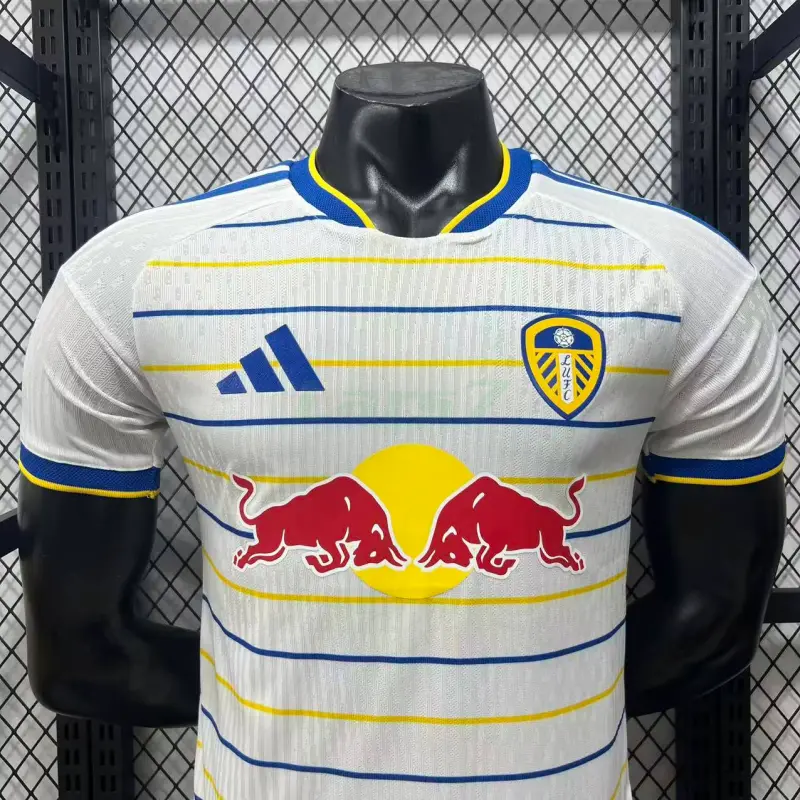 Camiseta Leeds United 1ª Equipación 2026/2027 Blanco/Amarillo/Azul (EDICIÓN JUGADOR)