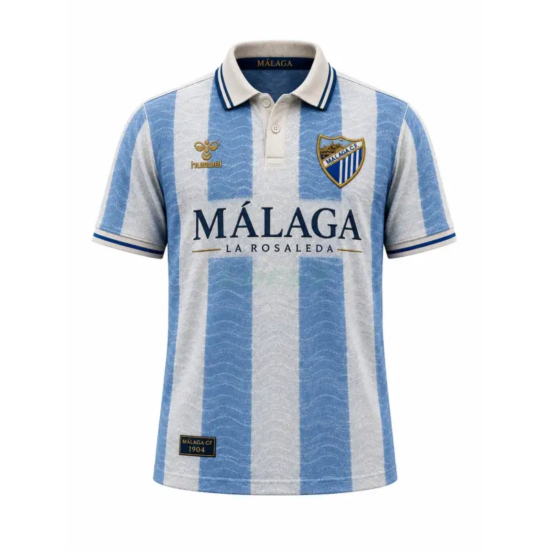 Camiseta Málaga CF 2026/2027 Retro Azul/Blanco