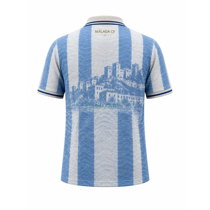 Camiseta Málaga CF 2026/2027 Retro Azul/Blanco