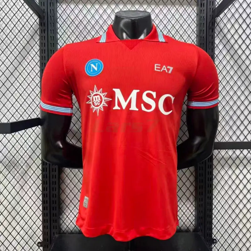 Camiseta Napoli 3ª Equipación 2026/2027 Rojo (EDICIÓN JUGADOR)