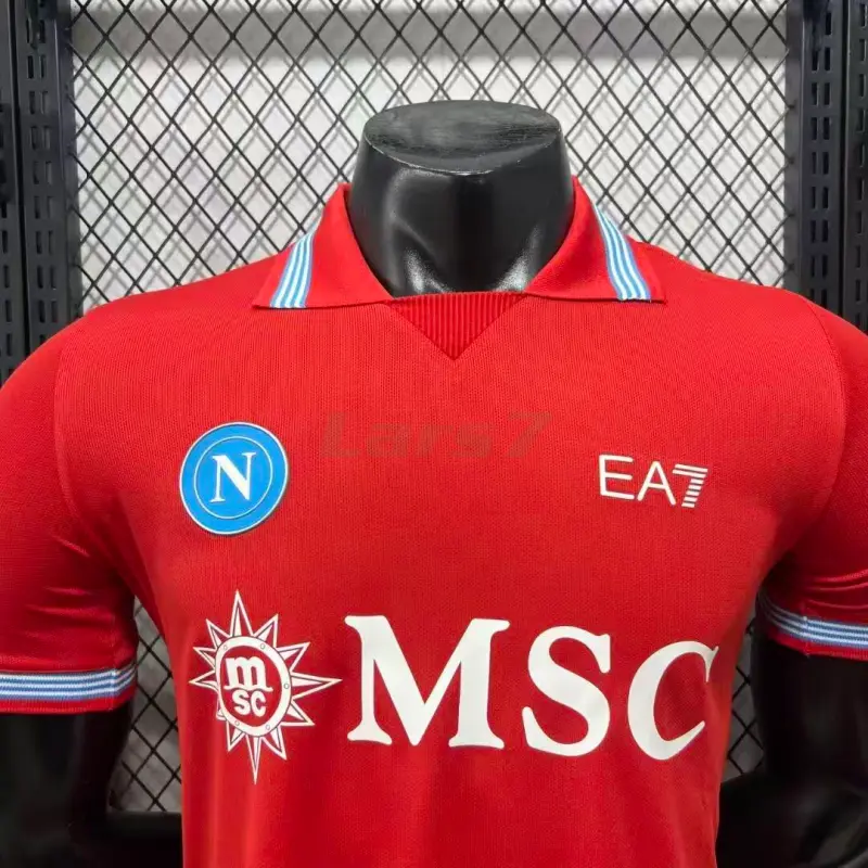 Camiseta Napoli 3ª Equipación 2026/2027 Rojo (EDICIÓN JUGADOR)