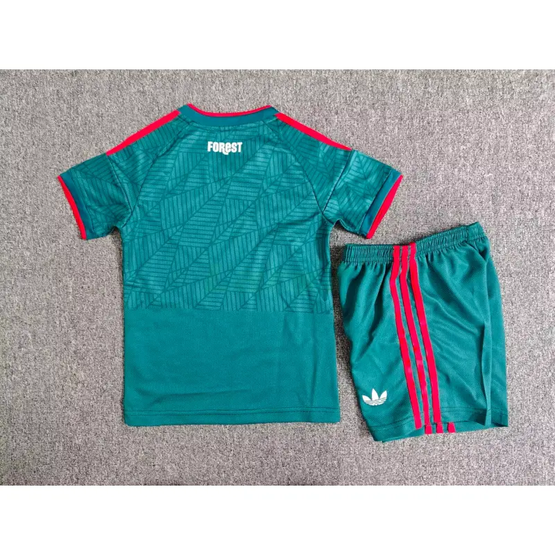 Camiseta Nottingham Forest 2ª Equipación 2026/2027 Verde Oscuro Niño Kit