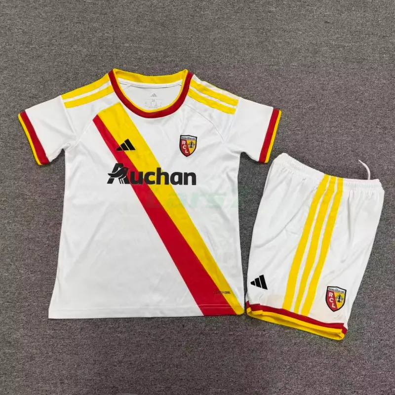 Camiseta RC Lens 3ª Equipación 2026/2027 Blanco/Rojo/Amarillo Niño Kit