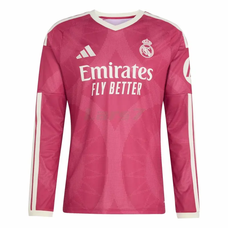 Camiseta Real Madrid 3ª Equipación 2026/2027 ML Rosa con Parche HP