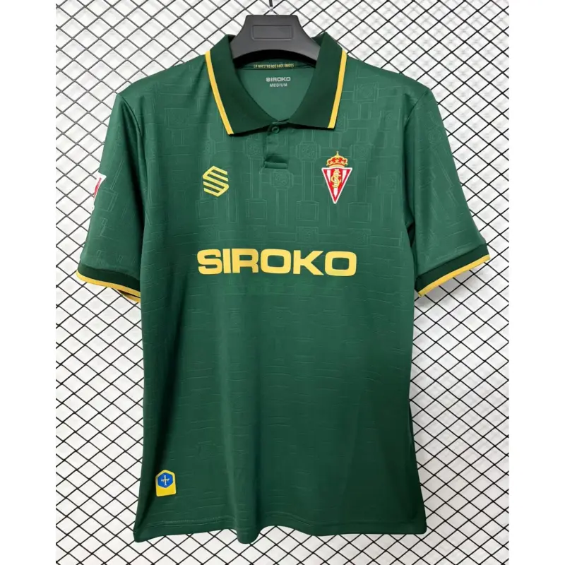 Camiseta Sporting de Gijón 2ª Equipación 2026/2027 Verde con Parche La Liga