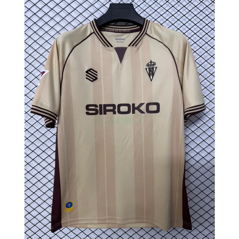 Camiseta Sporting de Gijón 3ª Equipación 2026/2027 Marrón con Parche La Liga