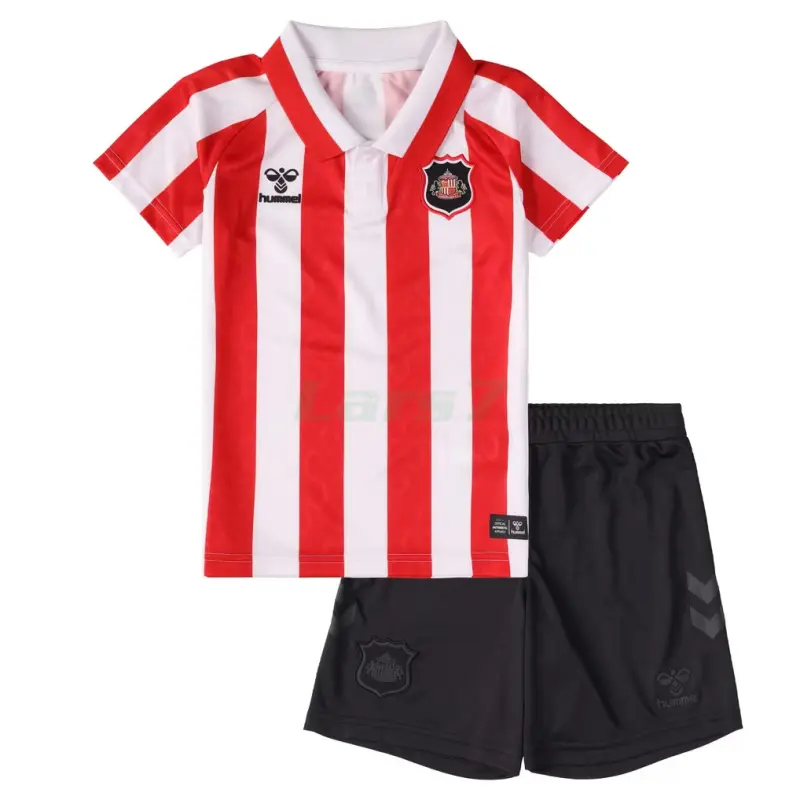 Camiseta Sunderland AFC 1ª Equipación 2026/2027 Rojo/Blanco Niño Kit