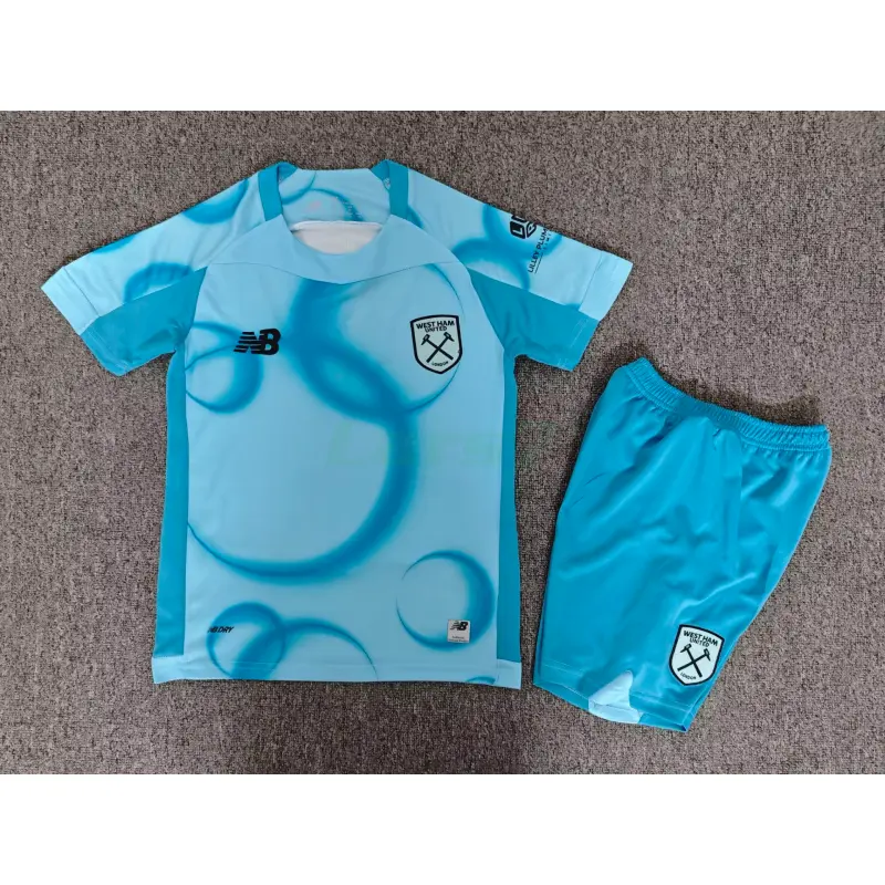 Camiseta West Ham United 3ª Equipación 2026/2027 Azul Niño Kit