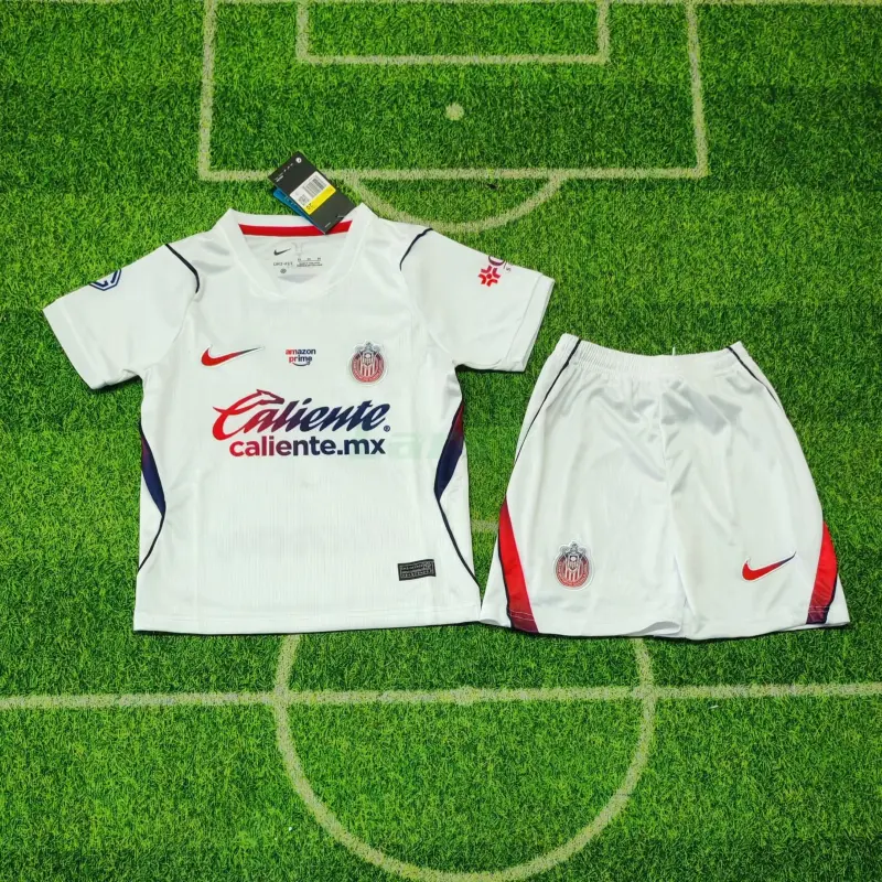 Camiseta Chivas 2ª Equipación 2026/2027 Blanco Niño Kit