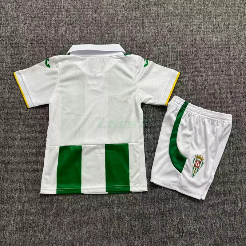 Camiseta Córdoba CF 1ª Equipación 2026/2027 Verde/Blanco Niño Kit