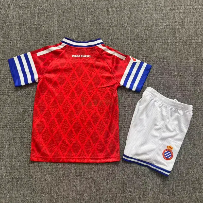 Camiseta Espanyol 2ª Equipación 2026/2027 Rojo Niño Kit con Parche La Liga