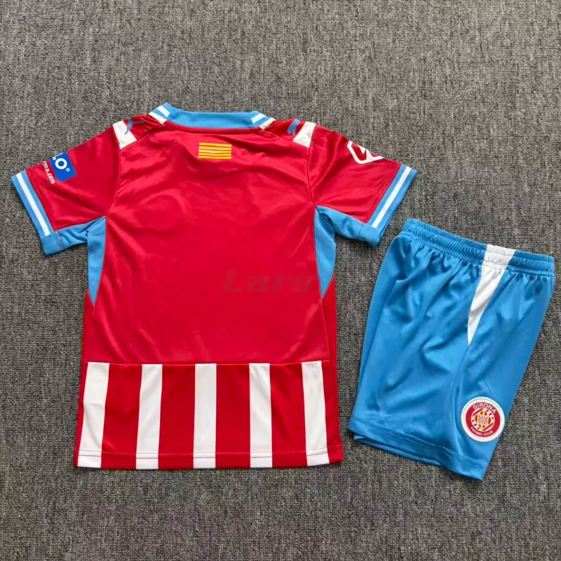Camiseta Girona 1ª Equipación 2026/2027 Rojo/Balnco Niño Kit con Parche La Liga