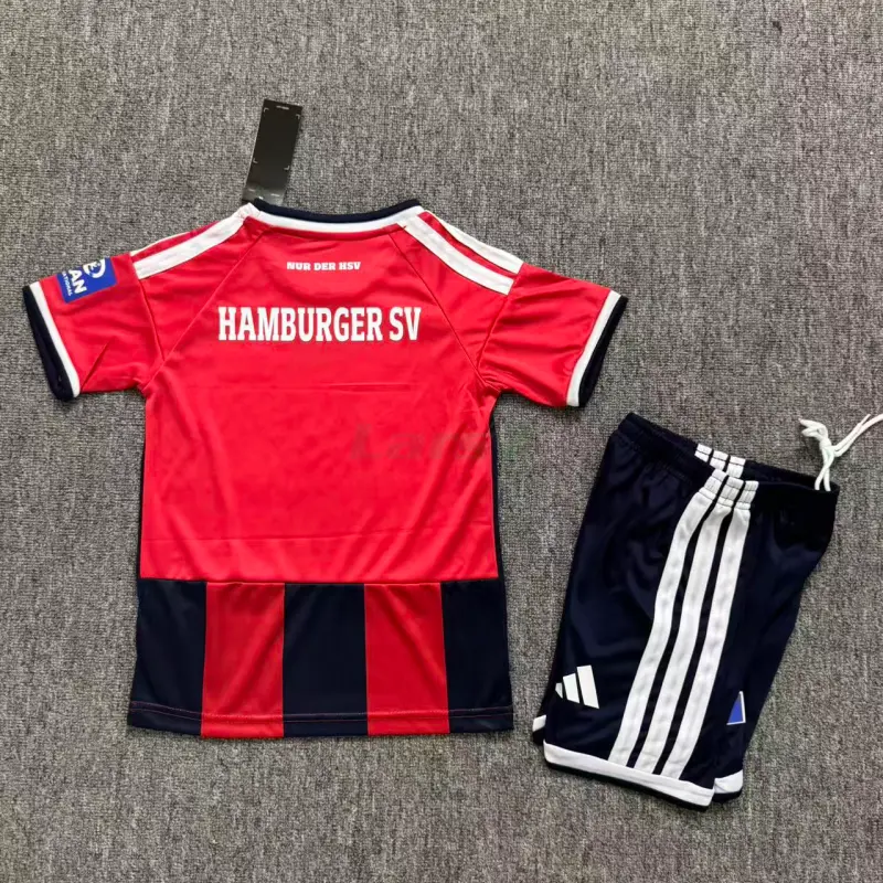 Camiseta Hamburger SV 3ª Equipación 2026/2027 Rojo/Azul Marino Niño Kit