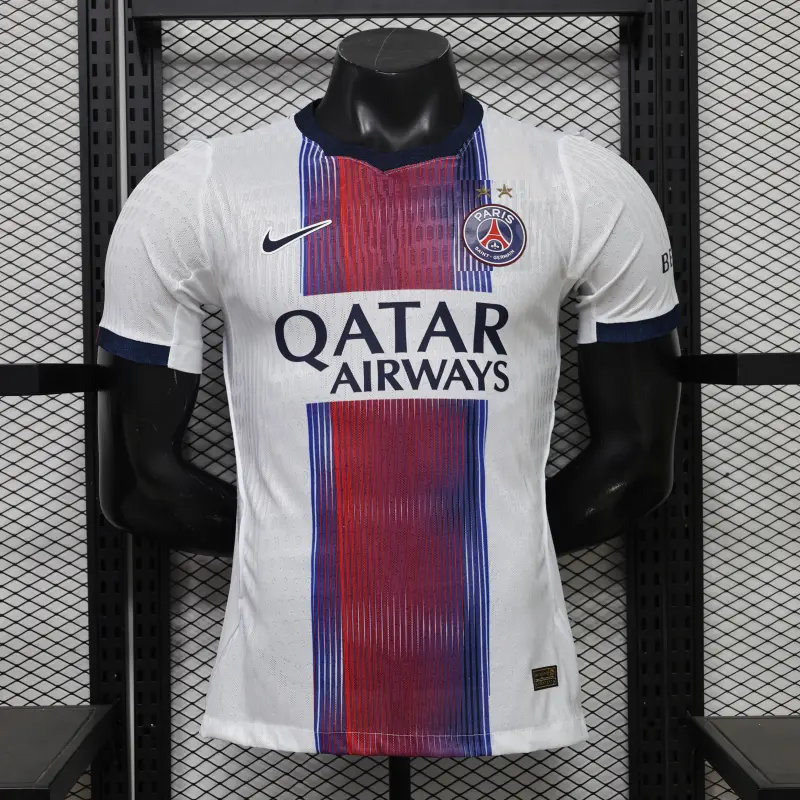 Camiseta PSG 2ª Equipación 2026/2027 Blanco con Dos Estrellas (EDICIÓN JUGADOR)