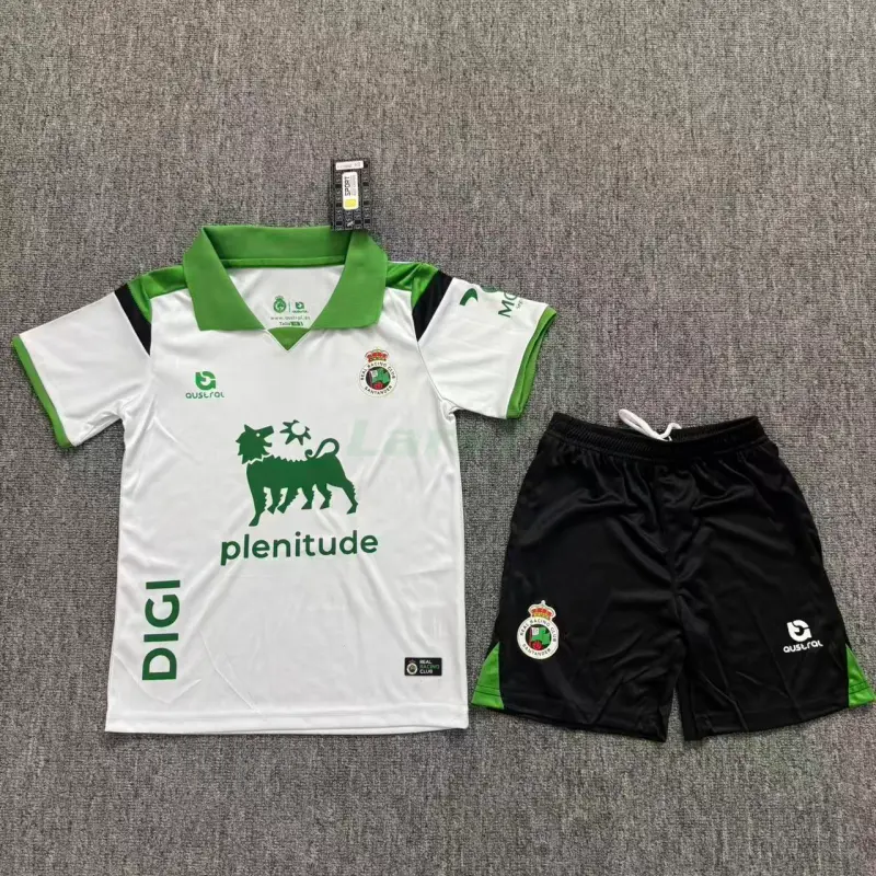 Camiseta Racing de Santander 1ª Equipación 2026/2027 Blanco Niño Kit